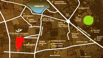 Location of Westin Pushpak Heights Phase 1 - Image 193362