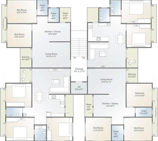 Floor Plan of Samanvay Status in Atladara, Vadodara - Image 193414