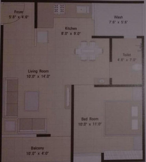 1 BHK Flat in Samruddhi Residency in Soma Talav, Vadodara - Image 823991