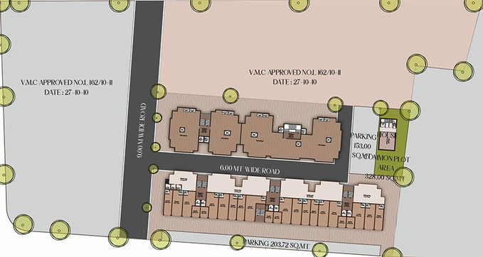 Master Plan of Samruddhi Silver in Kalali, Vadodara - Image 193438