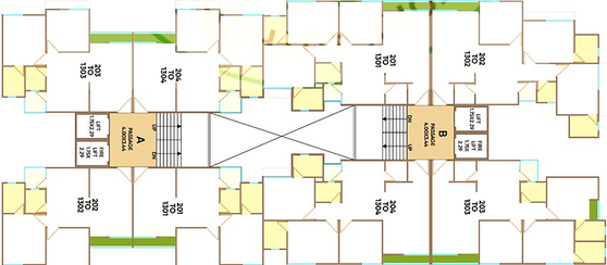 Floor Plan of Samruddhi Sunshine in Makarpura, Vadodara - Image 193451