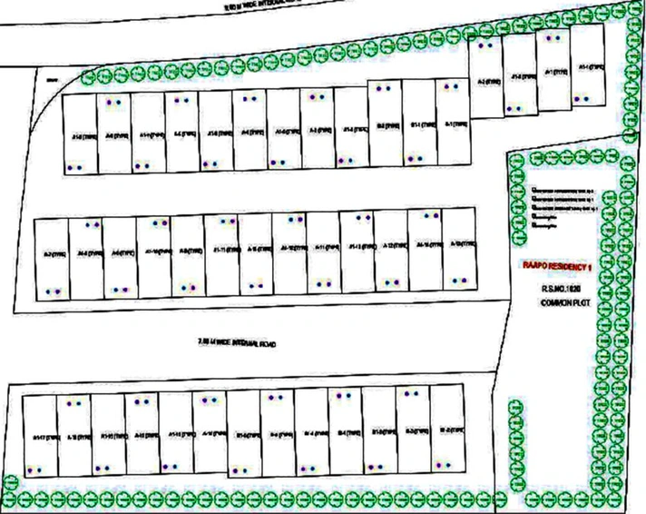 Master Plan of Rajipo Residency in Karjan, Vadodara - Image 193464