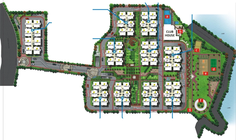 Master Plan of Aparna Cyber Life in Nallagandla, Hyderabad - Image 116054