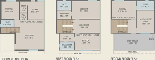 4 BHK House/Villa in Swastik Royal Mansions in Bill, Vadodara - Image 824012