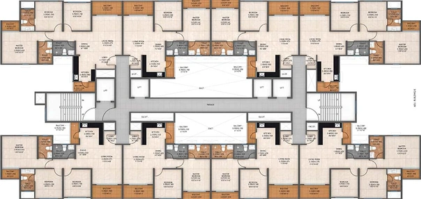 Floor Plan of Kolte Patil Life Republic Atmos in Hinjewadi, Pune - Image 193557