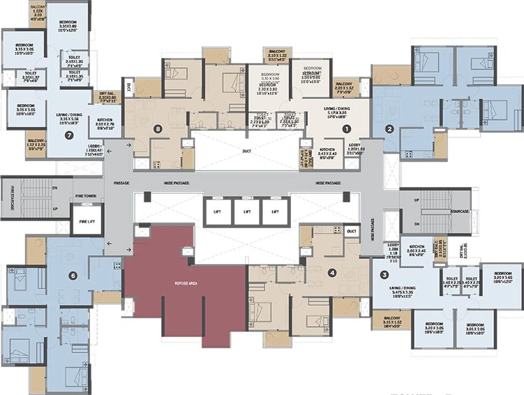 Floor Plan of VTP Volare in Hinjewadi, Pune - Image 193567