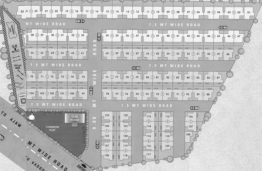 Floor Plan of Sai Darshan Sai Villa in Ajwa Road, Vadodara - Image 193627