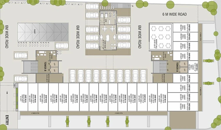 Master Plan of Aarchi Sahajanand Elegance in Atladara, Vadodara - Image 193643