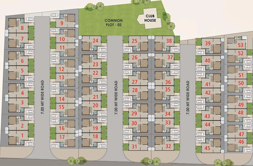 Master Plan of Aspire Reva Duplex in Waghodia Road, Vadodara - Image 193660