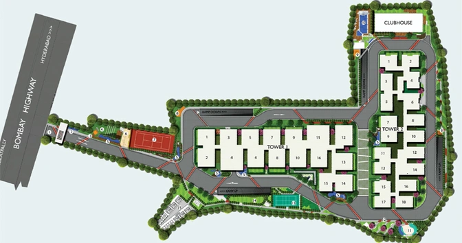 Master Plan of Emami Swanlake in Kukatpally, Hyderabad - Image 115694