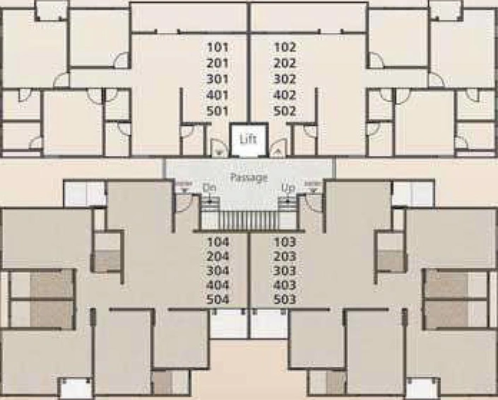Floor Plan of Sanmati Park in Vemali, Vadodara - Image 193732