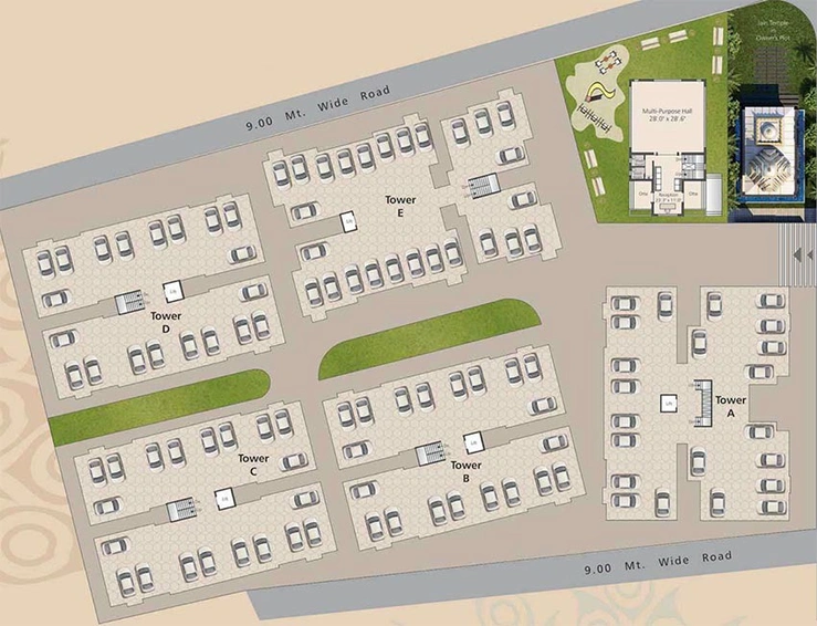 Master Plan of Sanmati Park in Vemali, Vadodara - Image 193733