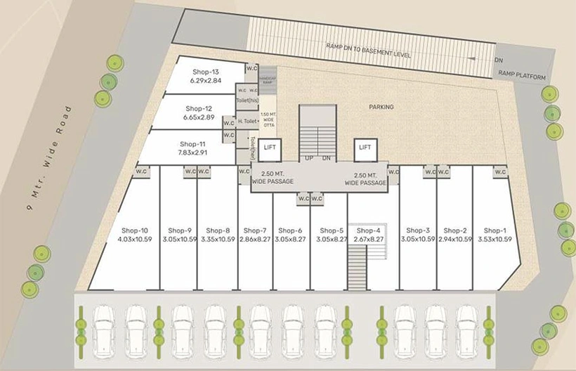 Master Plan of Dhruvit Sharnam Arcade in Harni, Vadodara - Image 193833