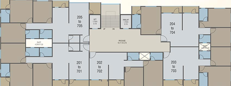 Floor Plan of Gayatri Shanti Kunj in Kareli Baug, Vadodara - Image 193845