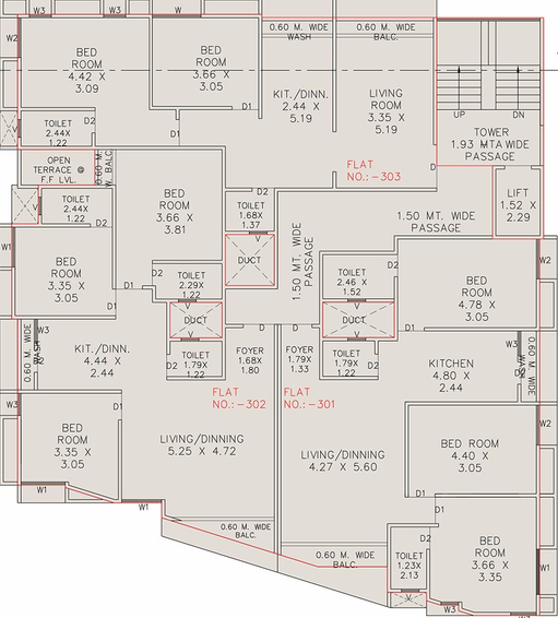 Floor Plan of Krishiv Shaaranya in Manjalpur, Vadodara - Image 193869