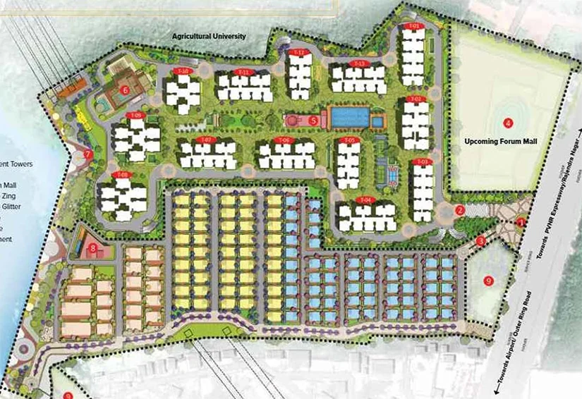 Master Plan of The Prestige City in Rajendra Nagar, Hyderabad - Image 193957