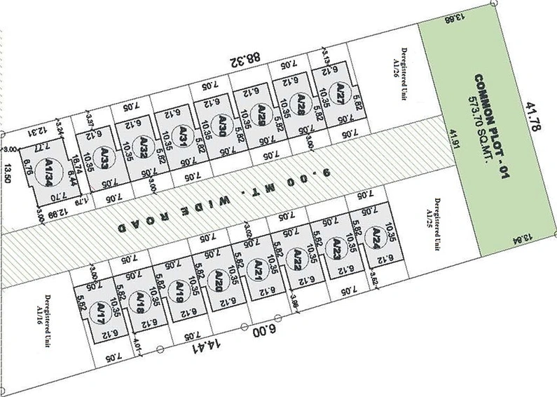 Master Plan of Maitri Sadhu Villas in Nizampur, Vadodara - Image 194008