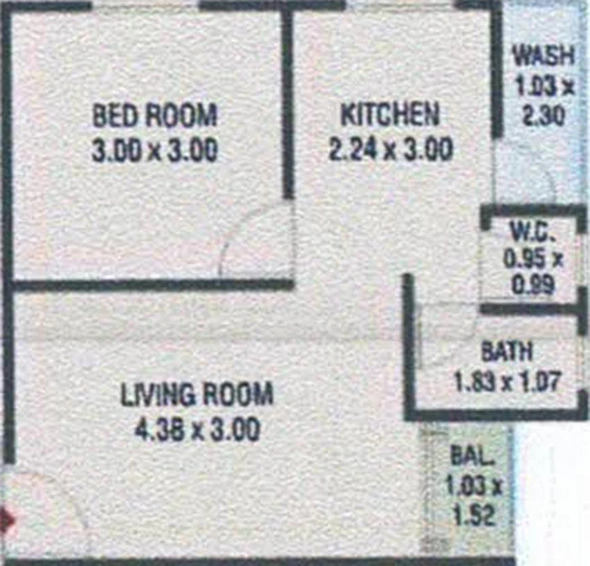 1 BHK Flat in Shaligram Enterprise in Waghodia Road, Vadodara - Image 824158