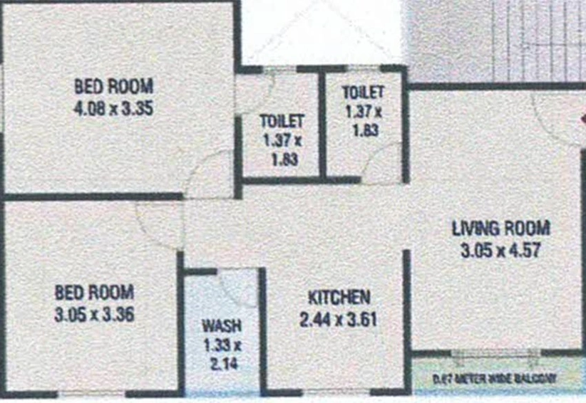2 BHK Flat in Shaligram Enterprise in Waghodia Road, Vadodara - Image 824159