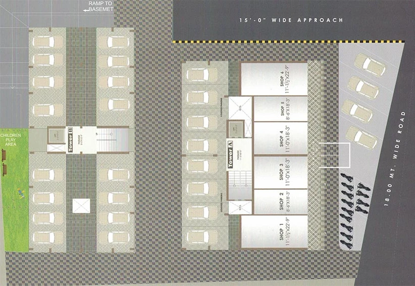 Master Plan of Shilalekh Apartments in Shahibaug, Ahmedabad - Image 194055