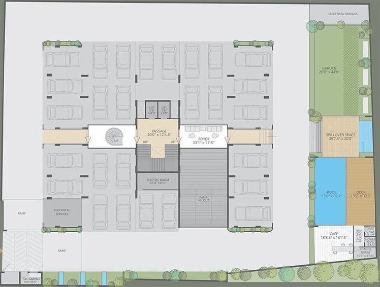 Master Plan of Sachin Patel Sherwoods Amaltas in Sama Savli Road, Vadodara - Image 194143