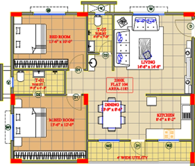 2 BHK Flat in Hivision Residency in Kompally, Hyderabad - Image 755015