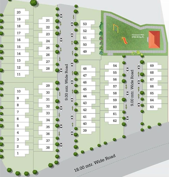 Master Plan of Shivalik Residency in Karadiya, Vadodara - Image 194186