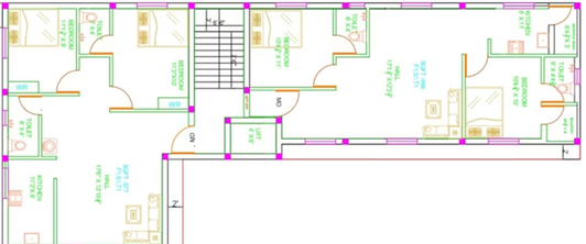 Floor Plan of Sri Prime Garden in Mudichur, Chennai - Image 194215