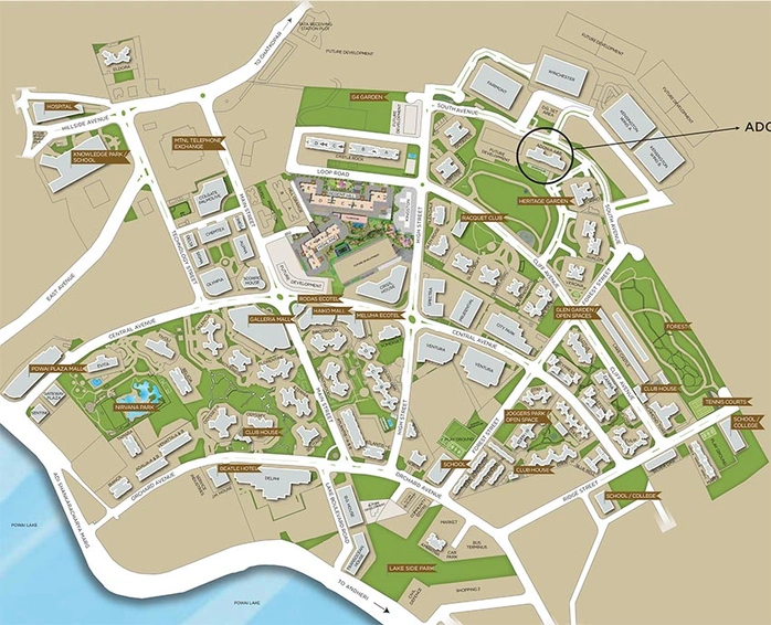 Master Plan of Hiranandani Adonia in Powai, Mumbai - Image 194291