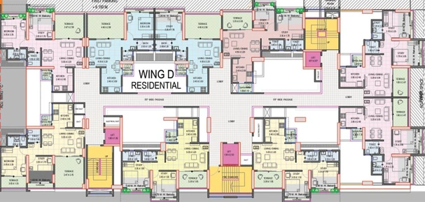 Floor Plan of Somani Towers in Punawale, Pune - Image 194296
