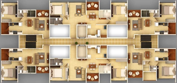 Floor Plan of PGD Pinnacle in Mundhwa, Pune - Image 115747