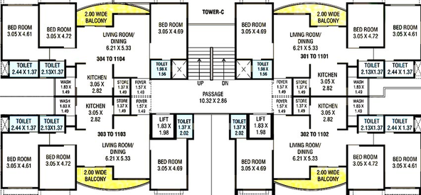 Floor Plan of Royal Arcade in Tandalja, Vadodara - Image 194369