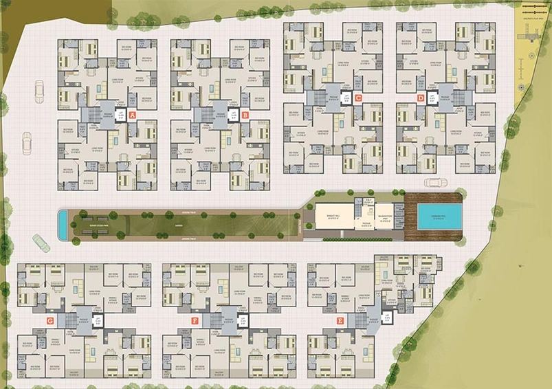 Master Plan of Safalya Bliss in Kalali, Vadodara - Image 194428