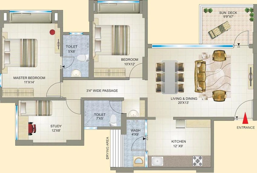 2.5 BHK Flat in ML Ozone in Dwarka, Nashik - Image 824270
