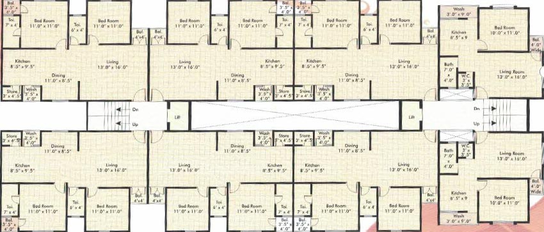 Floor Plan of Sai Anant in Makarpura, Vadodara - Image 194485