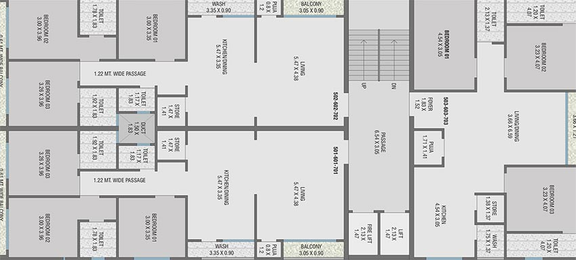 Floor Plan of Sai Paramount in Kishanwadi, Vadodara - Image 194501
