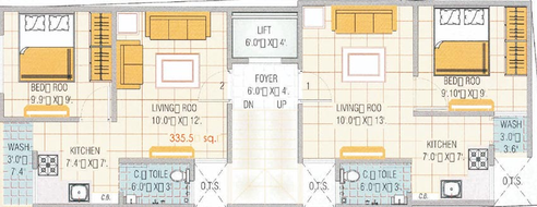 Floor Plan of Shree Siddhi Sai Darshan in Kevdabaug, Vadodara - Image 194557