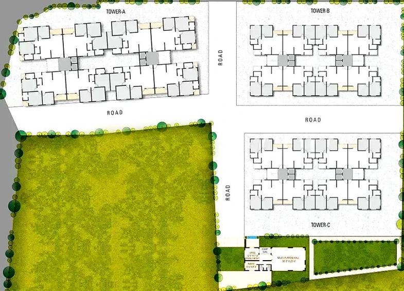 Master Plan of Virat Sai Shukan Residency in Manjalpur, Vadodara - Image 194576
