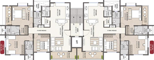 Floor Plan of Nisham Shriniwas Niketan in Mahatma Nagar, Nashik - Image 194609