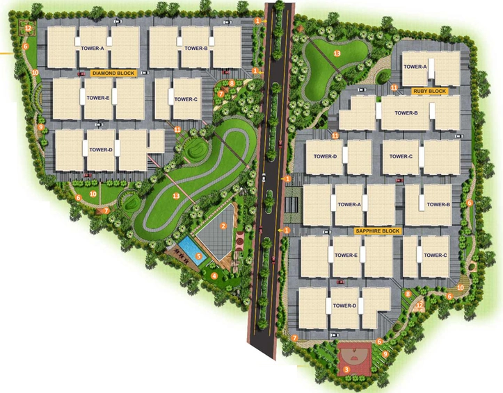 Master Plan of Tranquillo MPR Urban City in Patancheru, Hyderabad - Image 116142