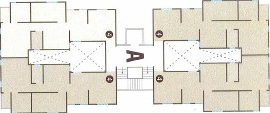 Floor Plan of AJ Shiv Krupa Residency in Harni, Vadodara - Image 194643