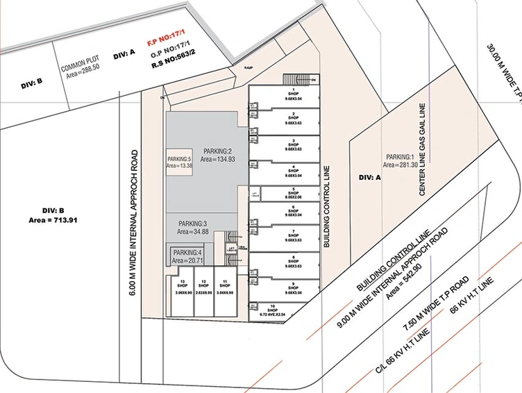 Master Plan of Nilkanth Shiv Sky in Alkapuri, Vadodara - Image 194692