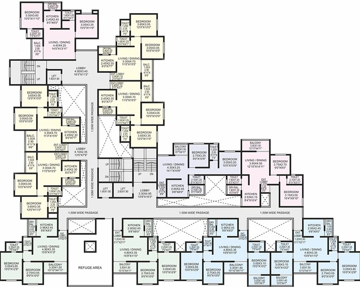 Floor Plan of Shiv Divine Deeds in Moshi, Pune - Image 194751