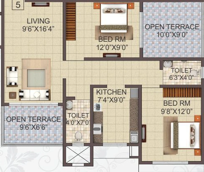 2 BHK Flat in Sai Balaji Emrald in Dombivli, Thane - Image 824365