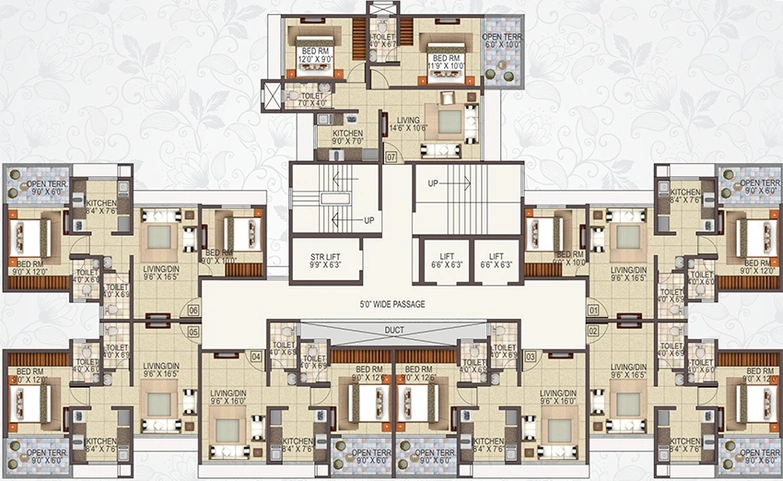 Floor Plan of Sai Balaji Emrald in Dombivli, Thane - Image 194788