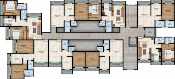Floor Plan of Adiyogi Aura in Ambernath West, Thane - Image 194804