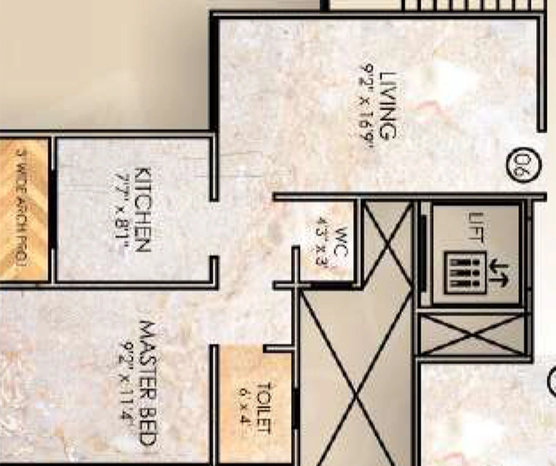 1 BHK Flat in Patel Sapphire in Ambernath East, Thane - Image 824407
