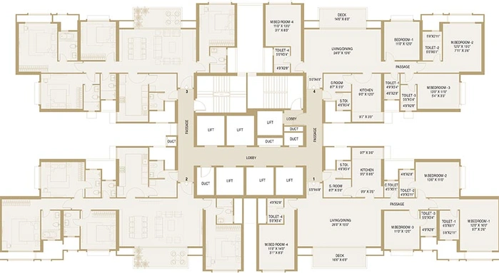 Floor Plan of Hiranandani Westgate in Hiranandani Estate, Thane - Image 194985