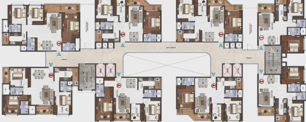 Floor Plan of First City Harmony in Mihan, Nagpur - Image 195053