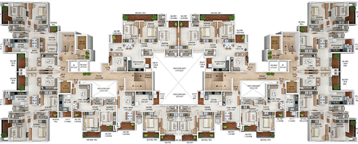 Floor Plan of Pankaj Gokul Greens in Gorewada, Nagpur - Image 195069